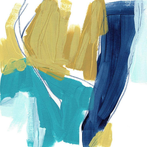 Bottleneck IV White Modern Wood Framed Art Print with Double Matting by Vess, June Erica