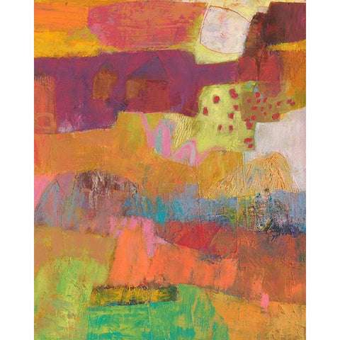 Atiptoe I White Modern Wood Framed Art Print by Jachimiec, Sue