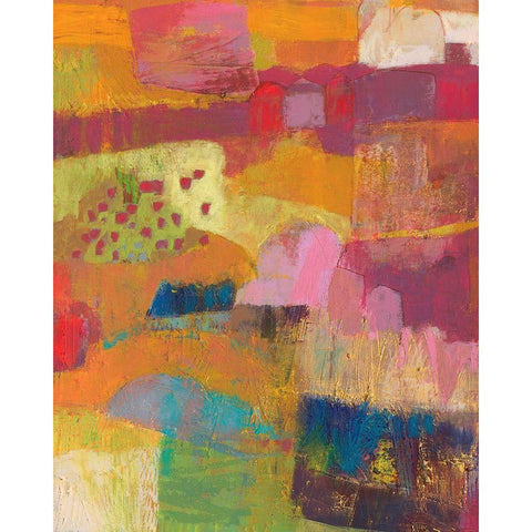 Atiptoe II Black Modern Wood Framed Art Print with Double Matting by Jachimiec, Sue