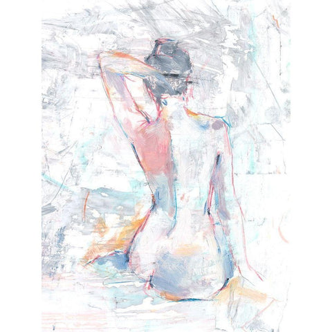 Pastel Study I Black Modern Wood Framed Art Print by Harper, Ethan