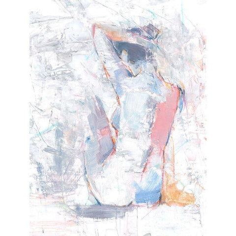 Pastel Study II White Modern Wood Framed Art Print by Harper, Ethan