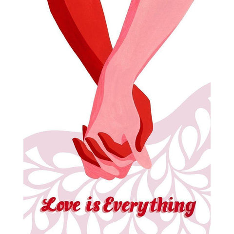 Groovy Love I Black Modern Wood Framed Art Print by Popp, Grace