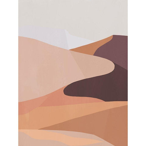Desert Dunes I Black Modern Wood Framed Art Print by Warren, Annie