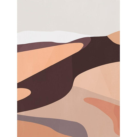 Desert Dunes IV White Modern Wood Framed Art Print by Warren, Annie