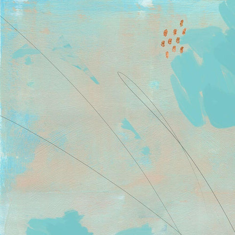 Spring Abstract I White Modern Wood Framed Art Print by Green, Jacob