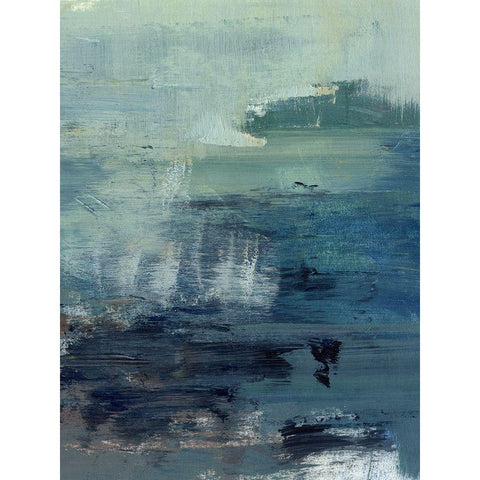 Morning Lake Mist II White Modern Wood Framed Art Print by Parker, Jennifer Paxton