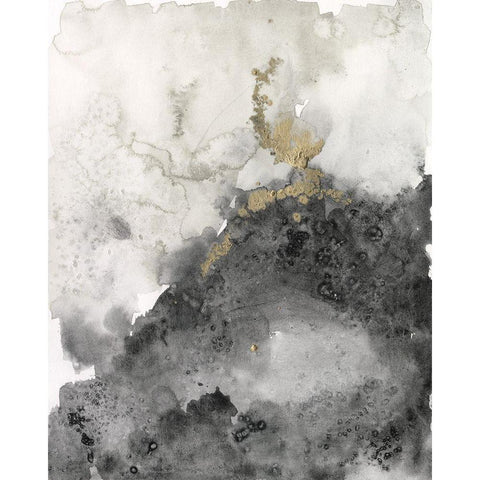 Ebony and Gold II Black Modern Wood Framed Art Print with Double Matting by Goldberger, Jennifer