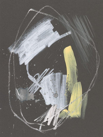 Sunny Marks I White Modern Wood Framed Art Print with Double Matting by Goldberger, Jennifer