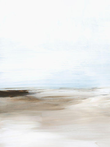 Coastal Zephyr I White Modern Wood Framed Art Print with Double Matting by Popp, Grace