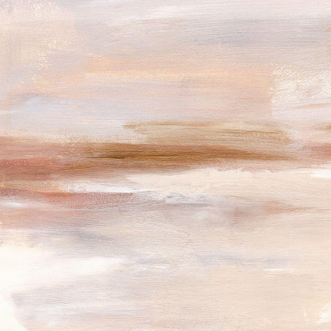 Golden Horizon II Black Modern Wood Framed Art Print by Warren, Annie
