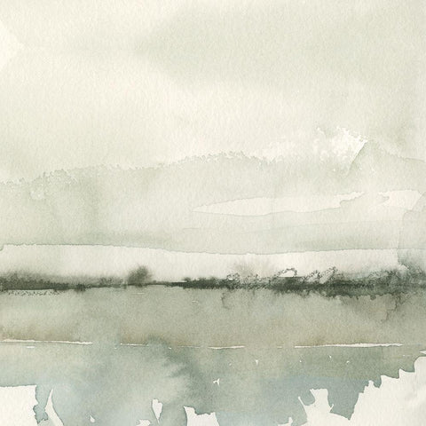 Winter Reflections II White Modern Wood Framed Art Print by Caroline, Emma
