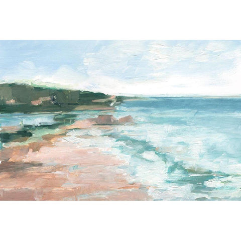 Coral Sand Beaches II Gold Ornate Wood Framed Art Print with Double Matting by Harper, Ethan