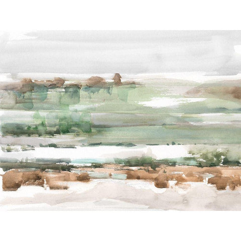 Turquoise and Clay I Black Modern Wood Framed Art Print with Double Matting by Harper, Ethan