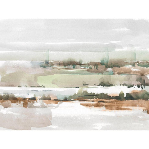 Turquoise and Clay II Black Modern Wood Framed Art Print by Harper, Ethan