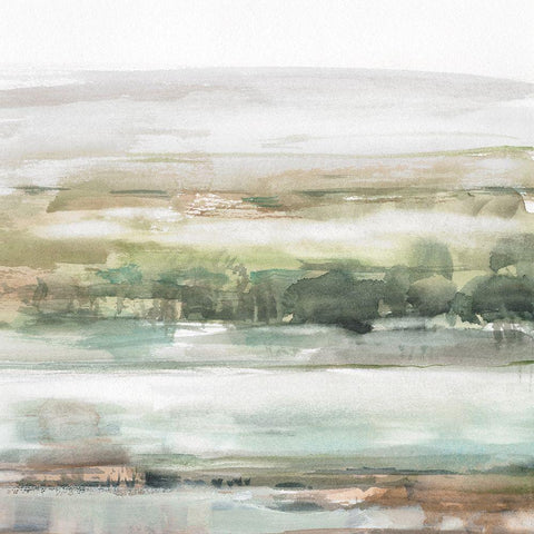 Turquoise and Clay IV Black Modern Wood Framed Art Print with Double Matting by Harper, Ethan