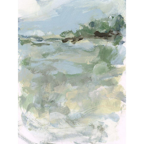 Far Away View II Gold Ornate Wood Framed Art Print with Double Matting by Long, Christina