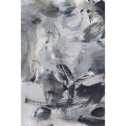 Black and White Mix I White Modern Wood Framed Art Print by Long, Christina