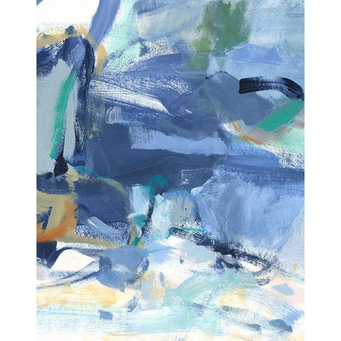 Blue Room I Black Modern Wood Framed Art Print by Long, Christina