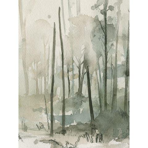 Into the Woods IV Black Modern Wood Framed Art Print with Double Matting by Caroline, Emma