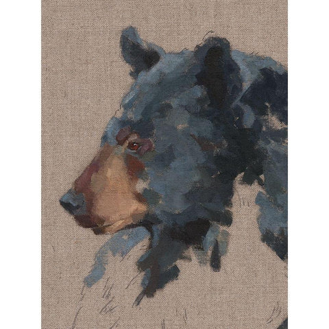 Big Bear IV Black Modern Wood Framed Art Print with Double Matting by Green, Jacob