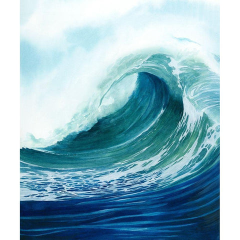 Sea Foam II White Modern Wood Framed Art Print by Popp, Grace