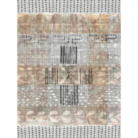 Traders Tapestry II Black Modern Wood Framed Art Print with Double Matting by Parker, Jennifer Paxton