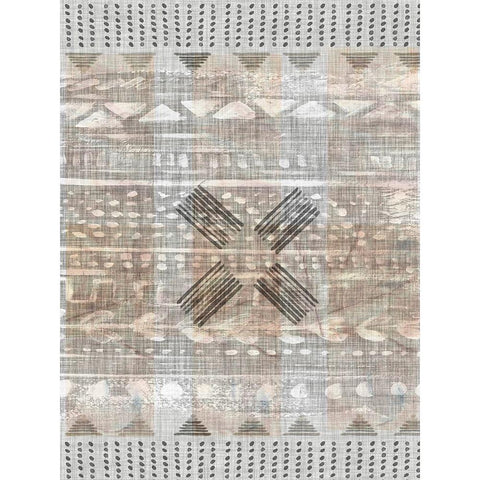 Traders Tapestry III Black Modern Wood Framed Art Print with Double Matting by Parker, Jennifer Paxton