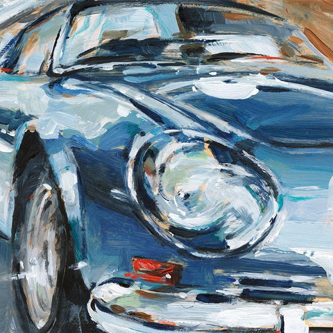 Sportscar Collection II Black Modern Wood Framed Art Print with Double Matting by Harper, Ethan
