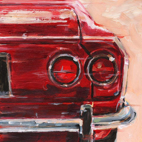 Sportscar Collection IV White Modern Wood Framed Art Print by Harper, Ethan