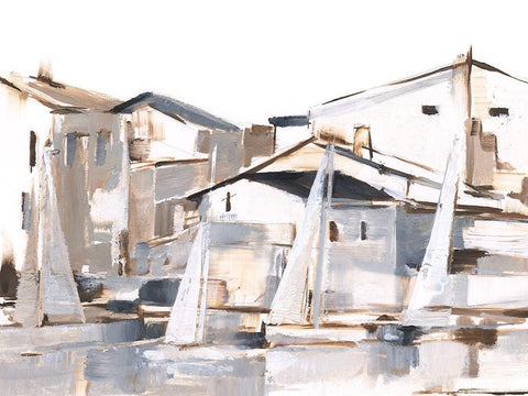 Right Conditions I White Modern Wood Framed Art Print with Double Matting by Harper, Ethan