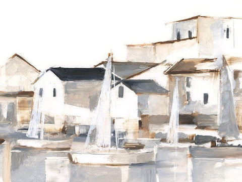 Right Conditions II White Modern Wood Framed Art Print with Double Matting by Harper, Ethan