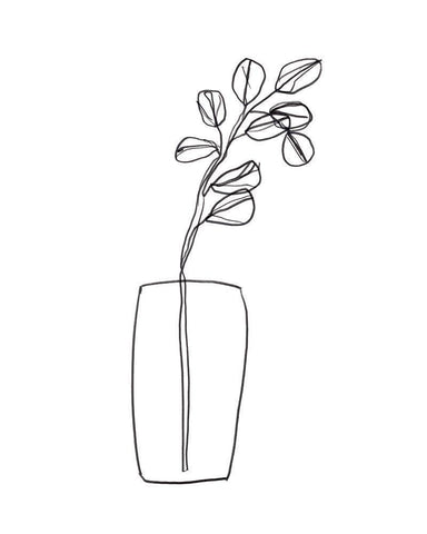 Spring Trio III White Modern Wood Framed Art Print with Double Matting by Vess, June Erica