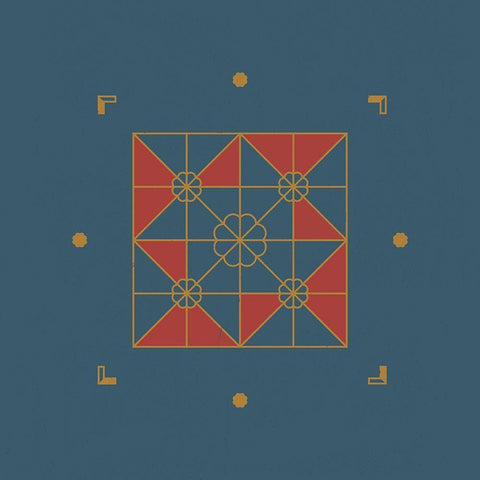 Game Boards IV Black Modern Wood Framed Art Print with Double Matting by Green, Jacob