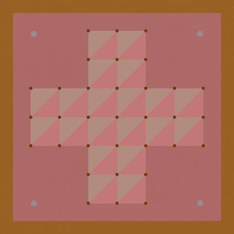 Game Boards VI Black Ornate Wood Framed Art Print with Double Matting by Green, Jacob