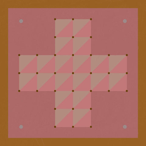 Game Boards VI White Modern Wood Framed Art Print by Green, Jacob