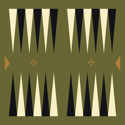 Game Boards VII Black Modern Wood Framed Art Print by Green, Jacob