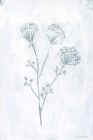 Milkweeds II Black Ornate Wood Framed Art Print with Double Matting by Lam, Vanna