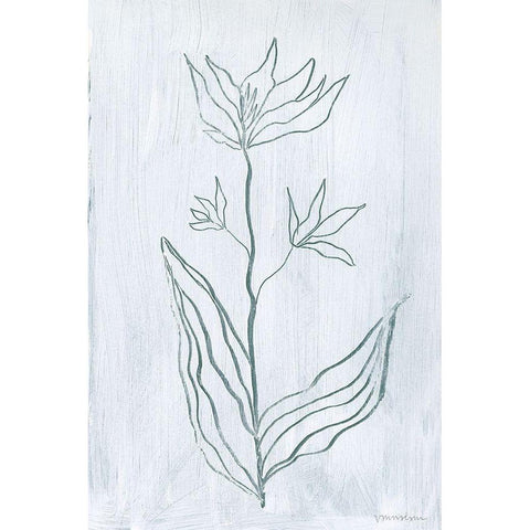 Milkweeds III White Modern Wood Framed Art Print by Lam, Vanna