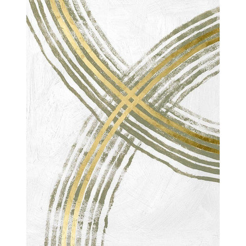 Outgoing III Gold Ornate Wood Framed Art Print with Double Matting by Lam, Vanna