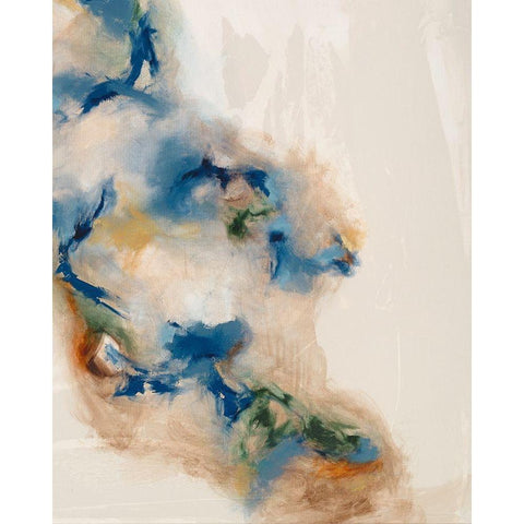 Onward II White Modern Wood Framed Art Print by Jasper, Sisa
