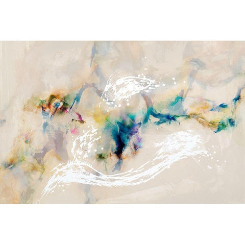Stardust Black Modern Wood Framed Art Print by Jasper, Sisa