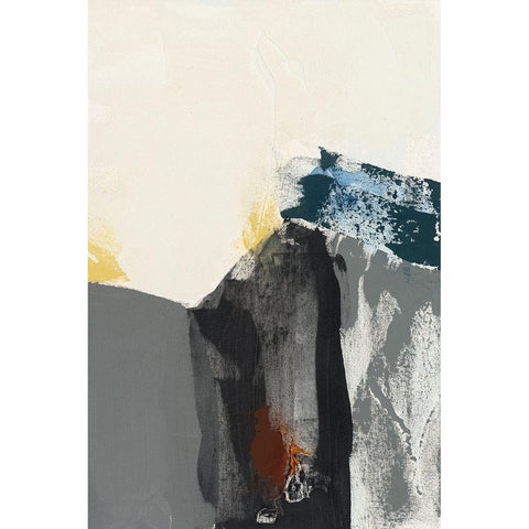 Obscure Abstract I Black Modern Wood Framed Art Print by Jasper, Sisa