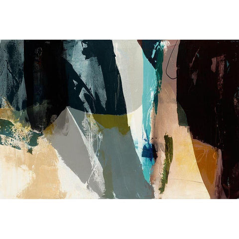Obscure Abstract VIII Black Modern Wood Framed Art Print by Jasper, Sisa