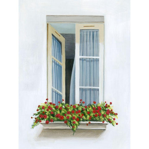 Through the Drapes II Black Modern Wood Framed Art Print by Popp, Grace