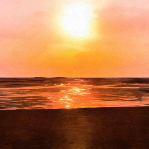 Sunset Dreams I Black Modern Wood Framed Art Print by Saunders, Alonzo