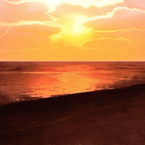 Sunset Dreams II Gold Ornate Wood Framed Art Print with Double Matting by Saunders, Alonzo