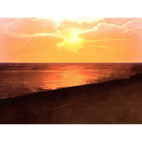 Sunset Dreams IV White Modern Wood Framed Art Print by Saunders, Alonzo