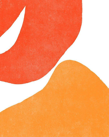 Color Cuts III White Modern Wood Framed Art Print with Double Matting by Vess, June Erica