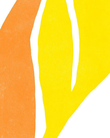 Color Cuts V White Modern Wood Framed Art Print with Double Matting by Vess, June Erica