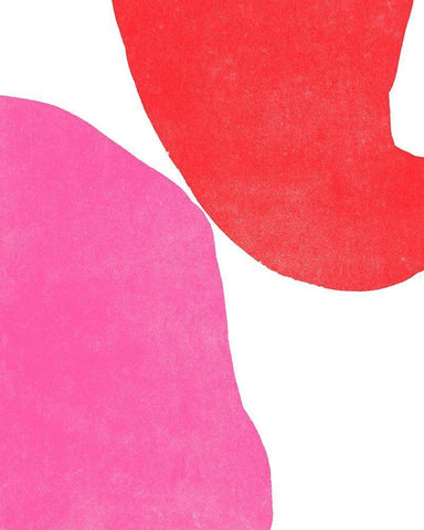 Color Cuts VI White Modern Wood Framed Art Print with Double Matting by Vess, June Erica